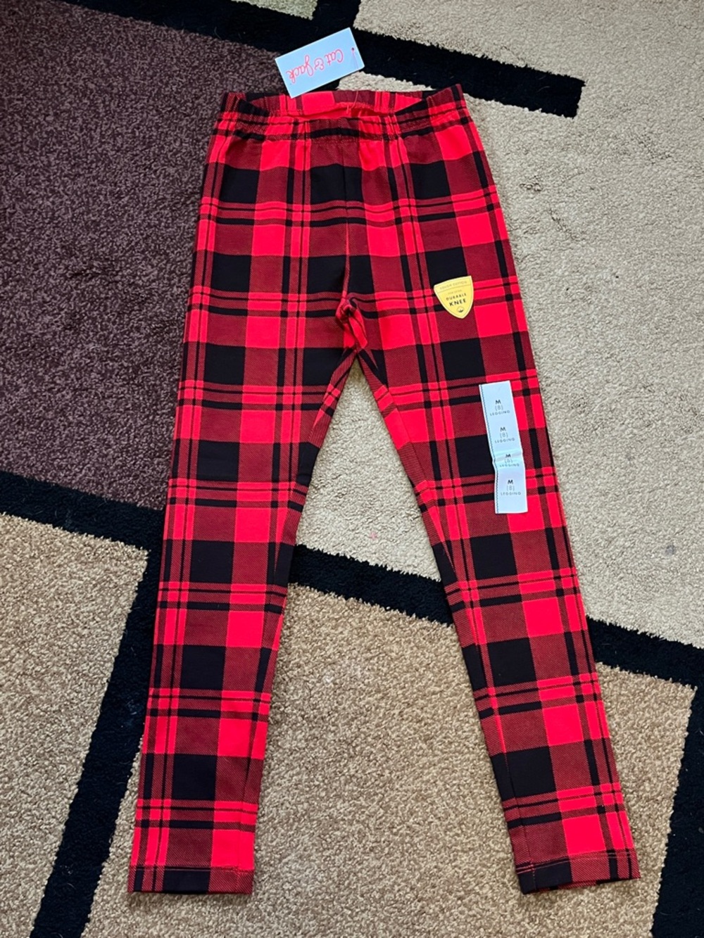 ❤️🖤Black & Red plaid leggings